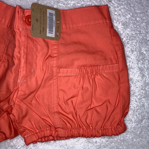 5/$20 NWT crazy 8 orange melon colored bubble shorts 5t 100% cotton - Picture 2 of 6